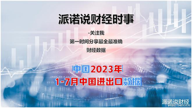 中国2023年1-7月中国进出口数据发布(图1)